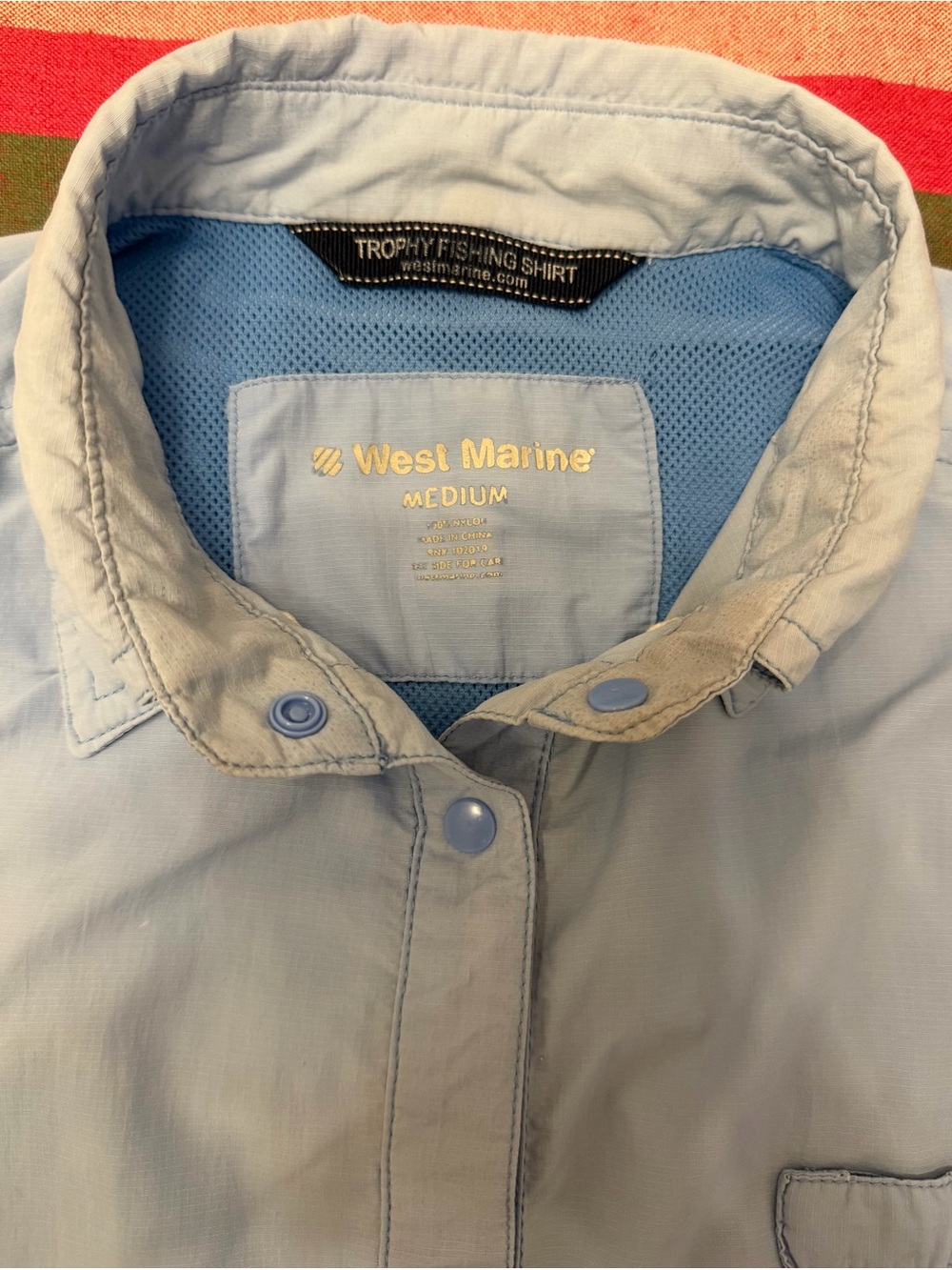 Women’s Light Blue Trophy Fishing Shirt - Medium